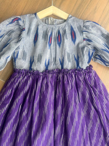 Ikat Bell-flower Dress (0-11 Years)