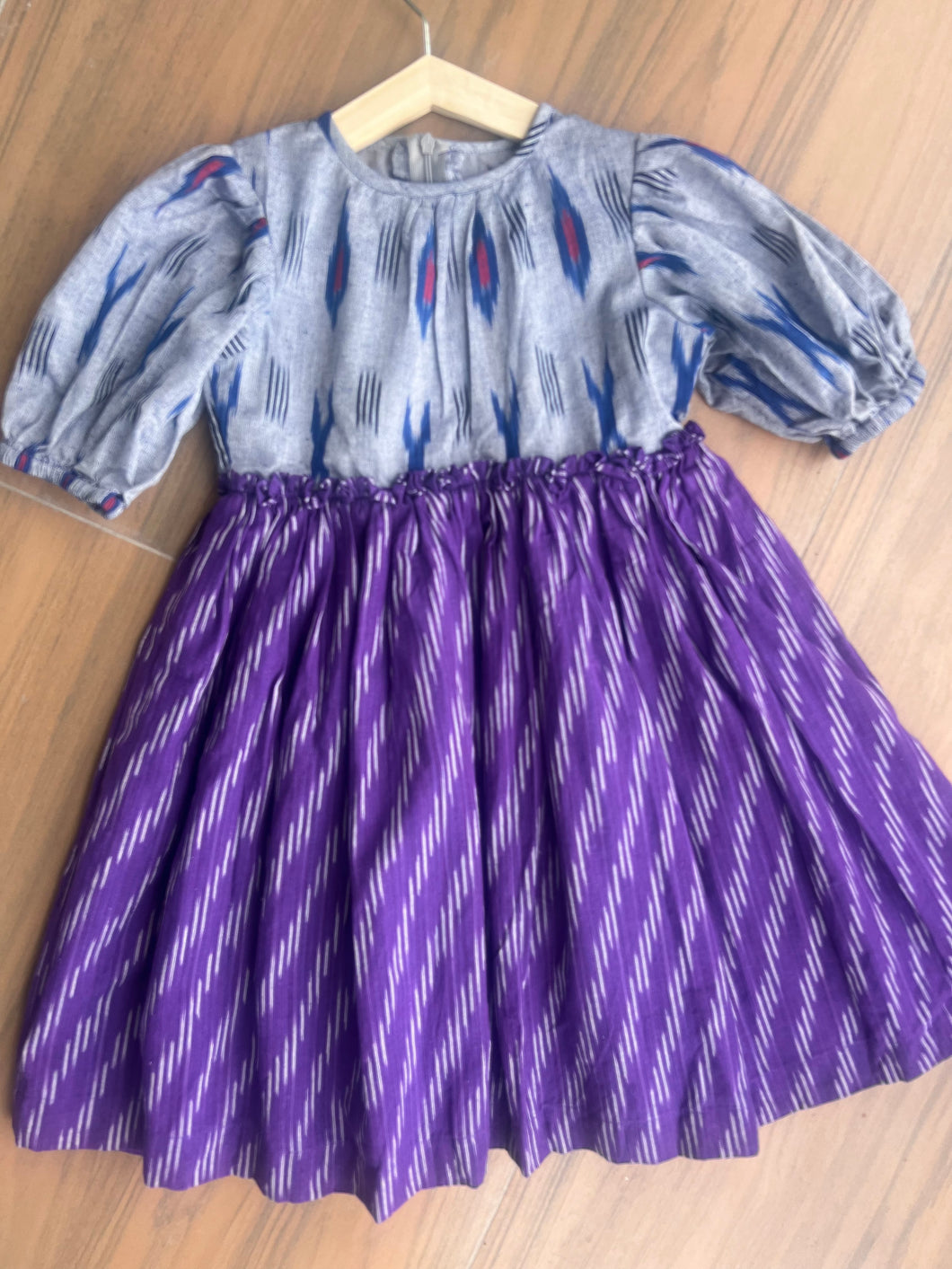 Ikat Bell-flower Dress (0-11 Years)