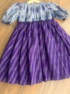 Ikat Bell-flower Dress (0-11 Years)