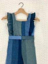 Load image into Gallery viewer, Girls Blue Cotton Stripes Jumpsuit (0-7Years)
