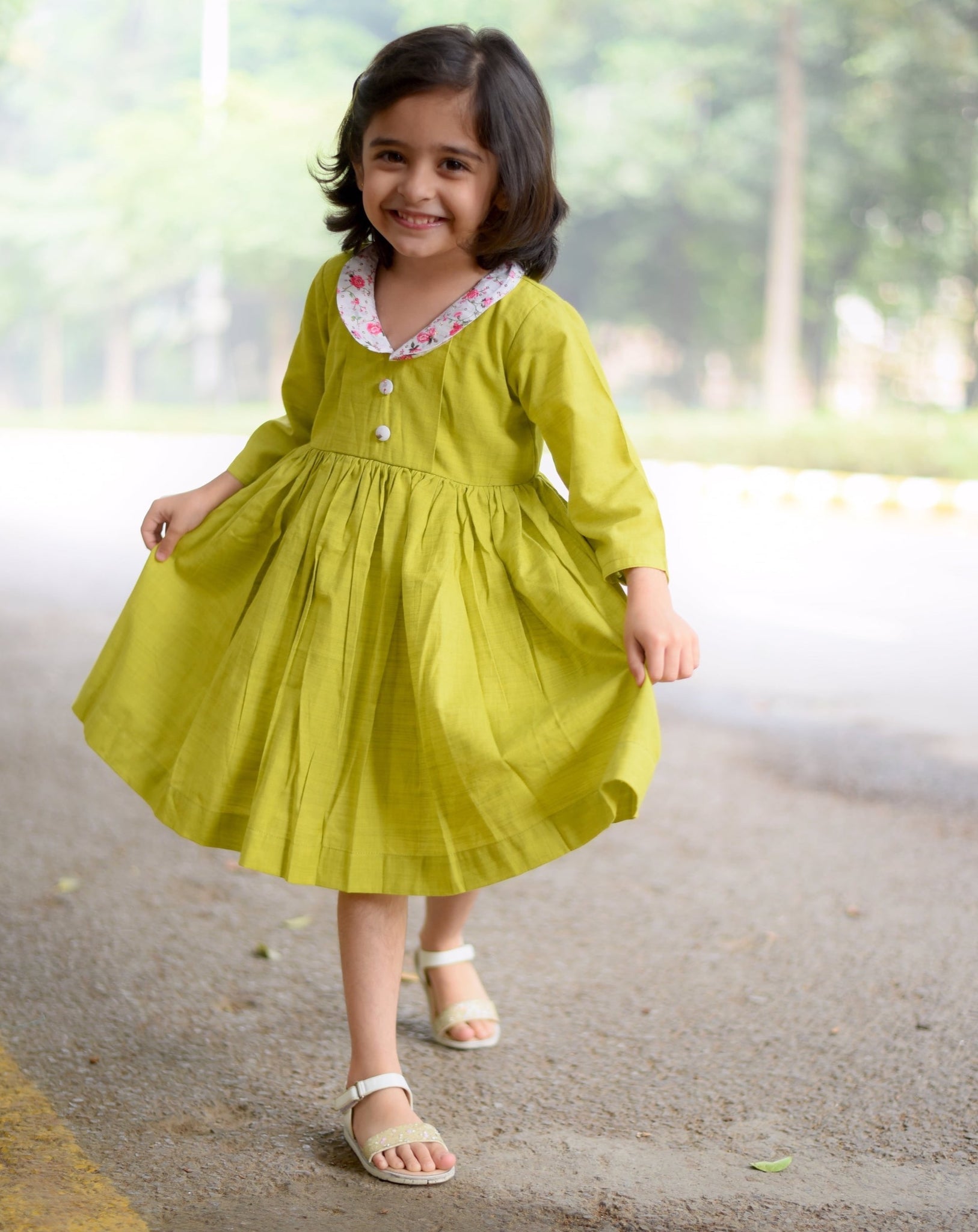 Kids Girls Fit And Flare Dress|2-3 Years Kids Dress|3-4 Years