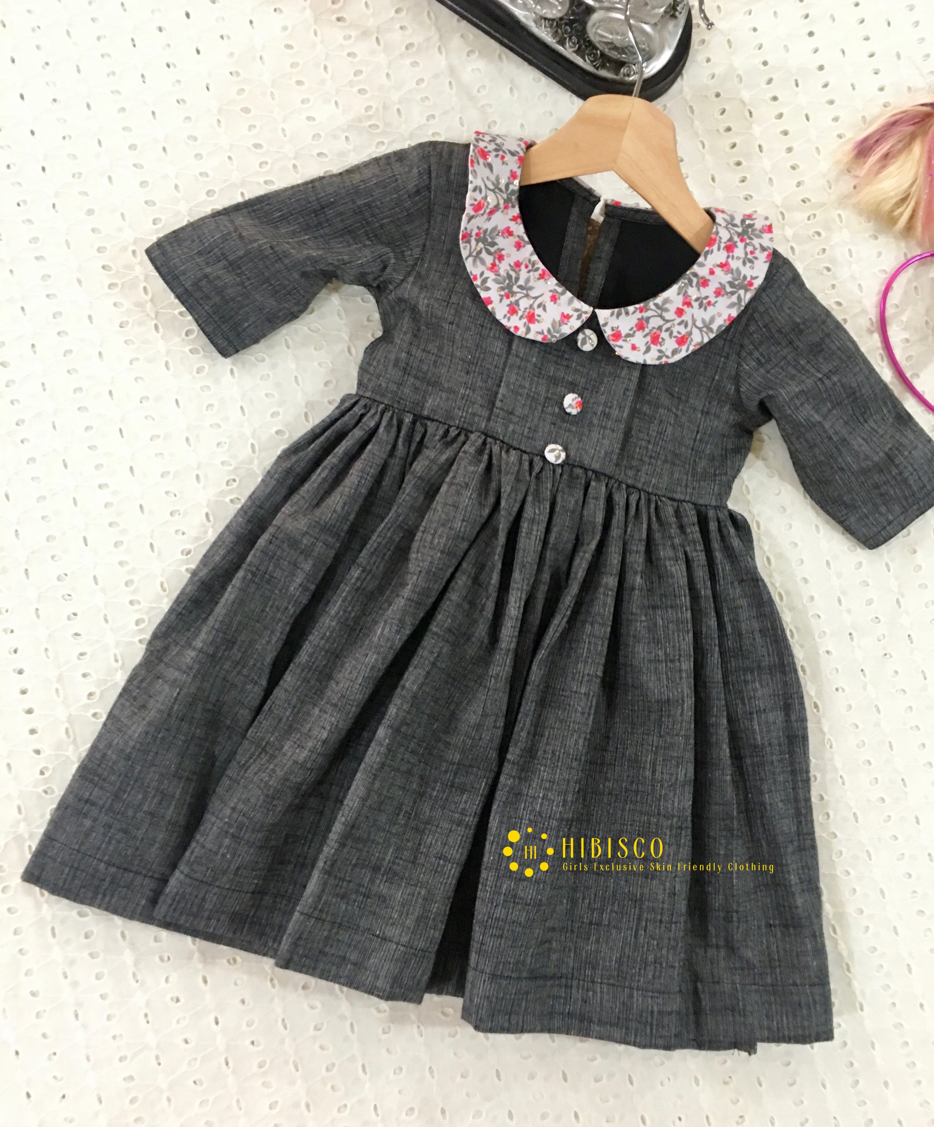 Baby collar shop frock design