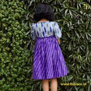 Ikat Bell-flower Dress (0-11 Years)